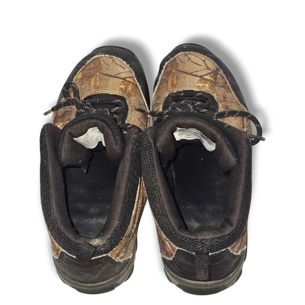Ozark Trail Boys‎ 4 Camouflage Mid Hiking Boots Lace Up Outdoor Grip Trail Shoes